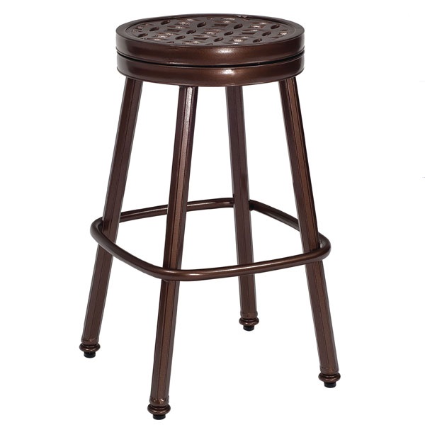 Casa Cast Aluminum Swivel bar Stool by Woodard - Image 8